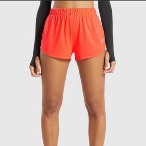 Gymshark Training Mesh Shorts Orange Florescent Pink Large